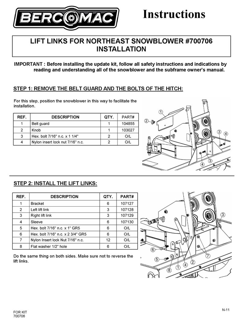 Bercomac 700706 instructions