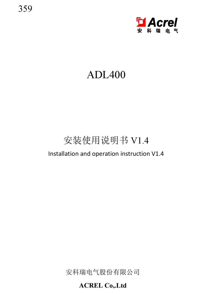 Acrel ADL400 Owner's manual
