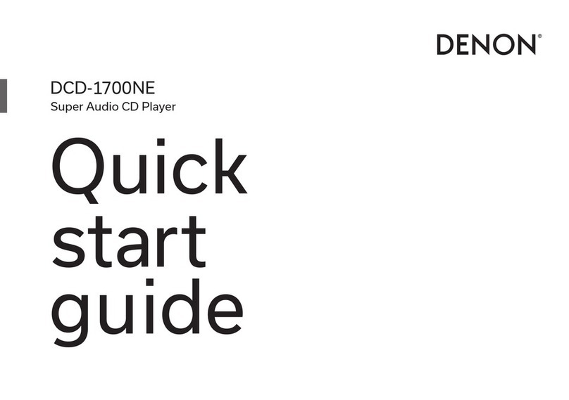 Denon DCD-1700NE User manual