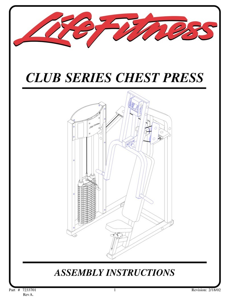 Life Fitness Club Series Assembly instructions