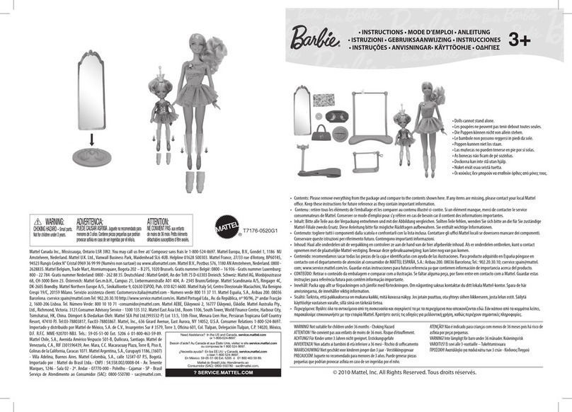 Mattel Barbie T7176 User manual