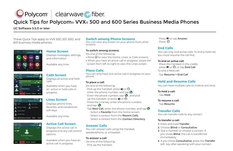 Polycom VVX 500 series Assembly instructions