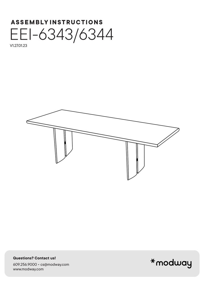 modway EEI-6343 Assembly instructions