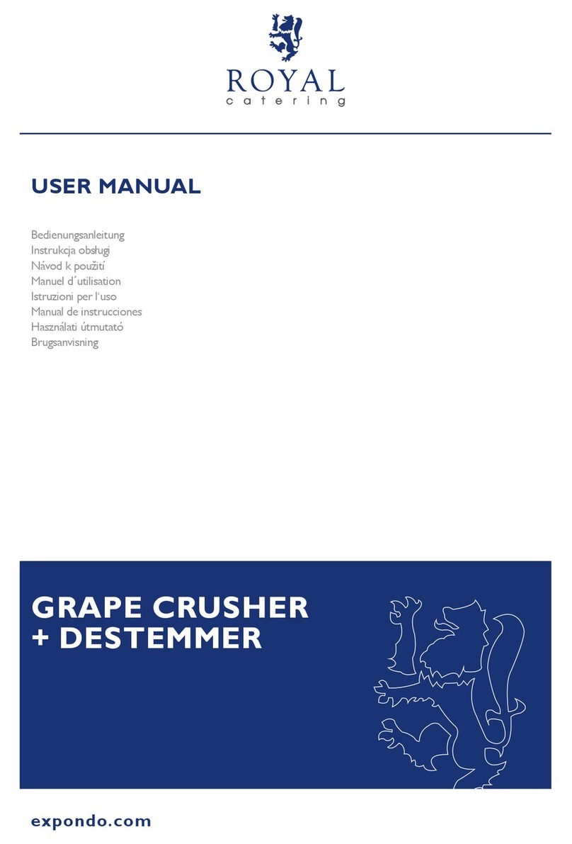 Royal Catering RCWP-27CRDS user manual Royal Catering RCWP-27CRDS user manual