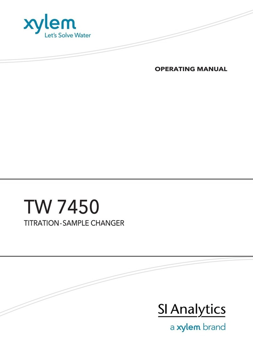 Xylem TW 7450 operating manual