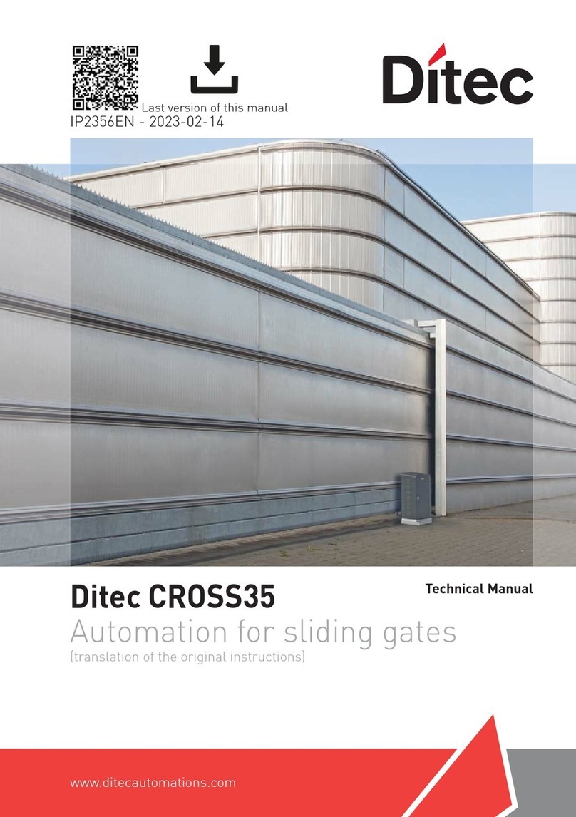 DITEC CROSS35 User manual