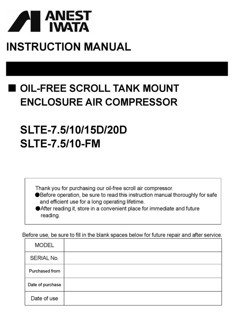Anest Iwata SLTE-7.5 instruction manual