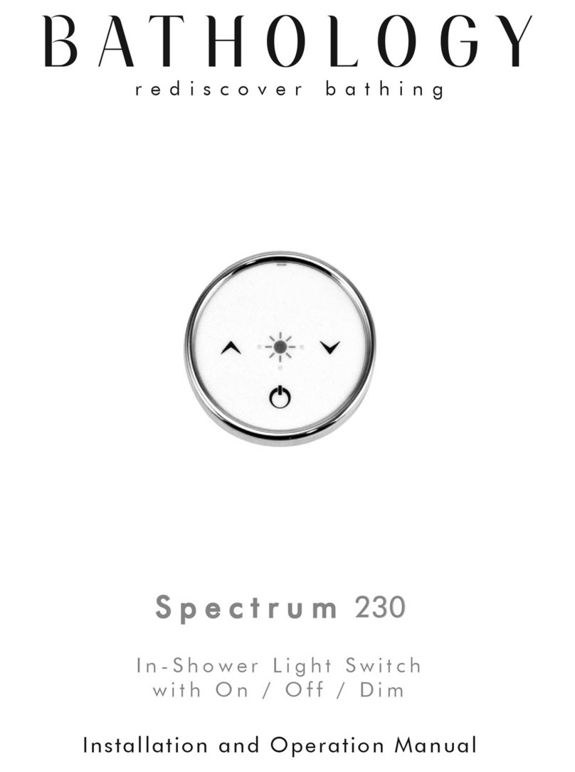 Bathology Spectrum 230 Installation and operation manual