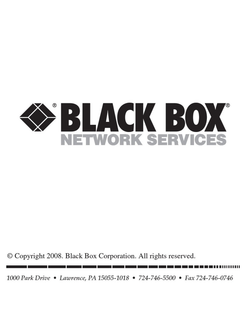 Black Box SW215A User manual