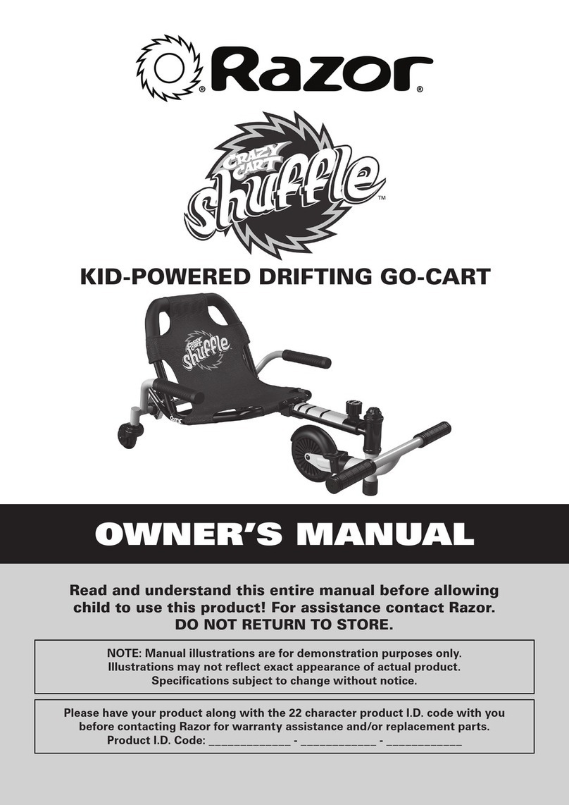 Razor CRAZY CART SHUFFLE owner's manual