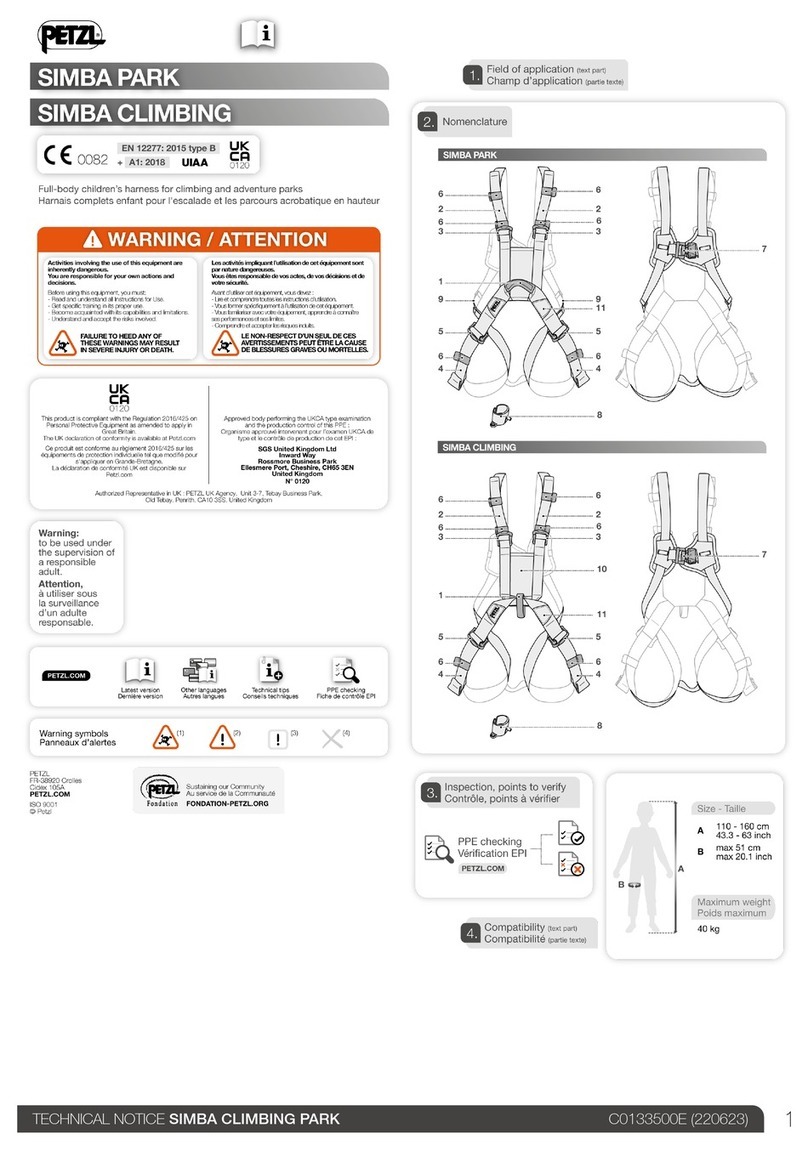 Petzl SIMBA PARK manual