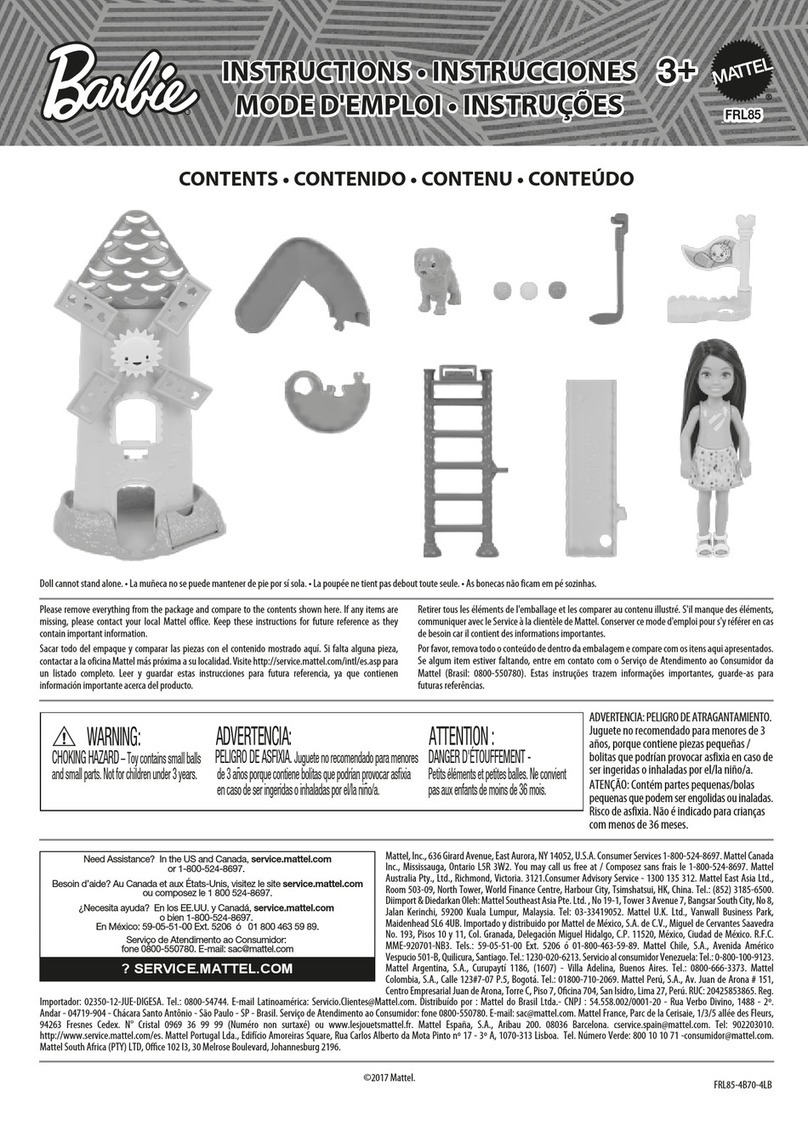 Matt:e Barbie FRL85 instructions
