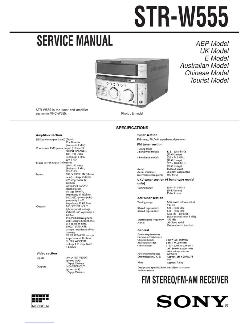 Sony STR-W555 User manual