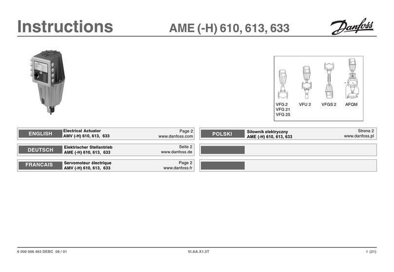 Danfoss AME 610 instructions