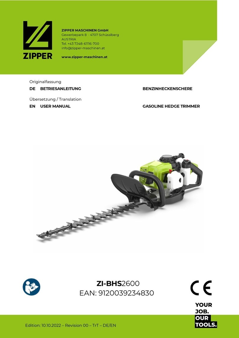 Zipper Mowers ZI-BHS2600 user manual