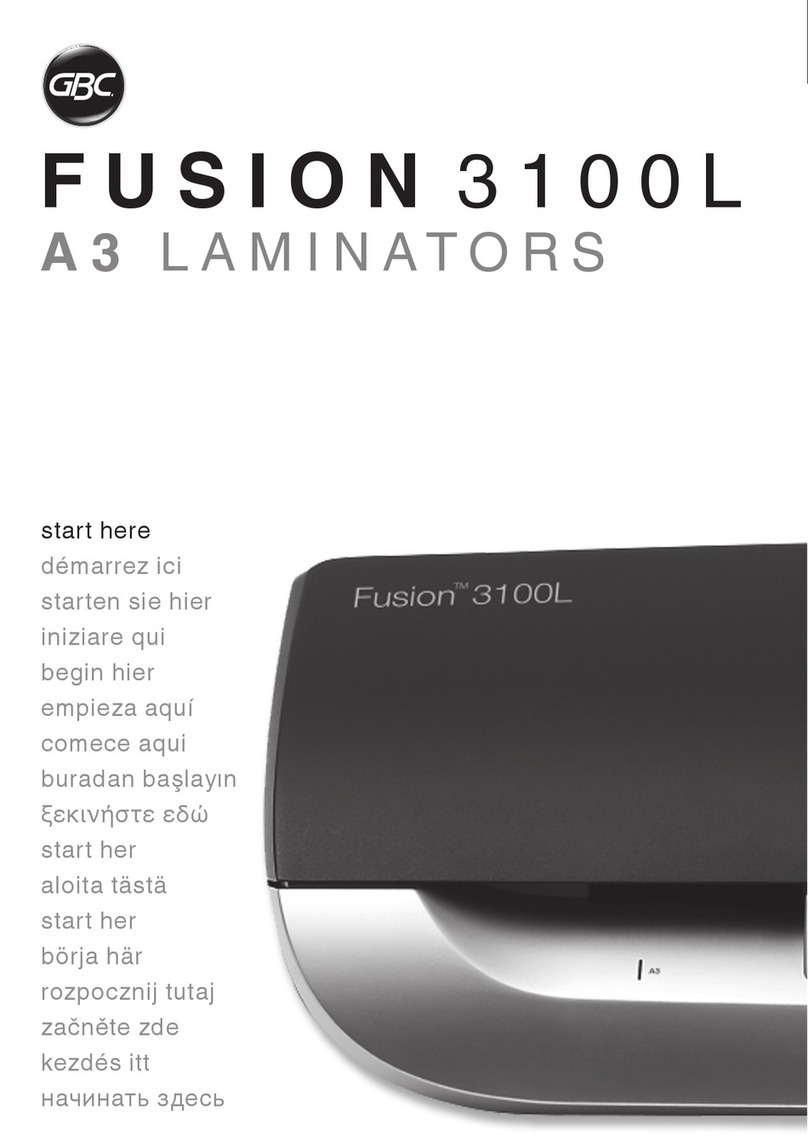 GBC FUSION 3100L Start here