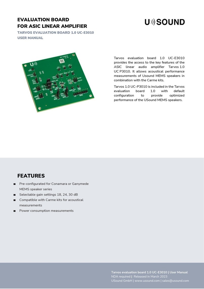 USOUND TARVOS 1.0 UC-E3010 user manual