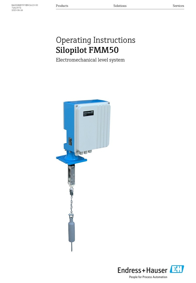 Endress+Hauser Silopilot FMM50 User manual