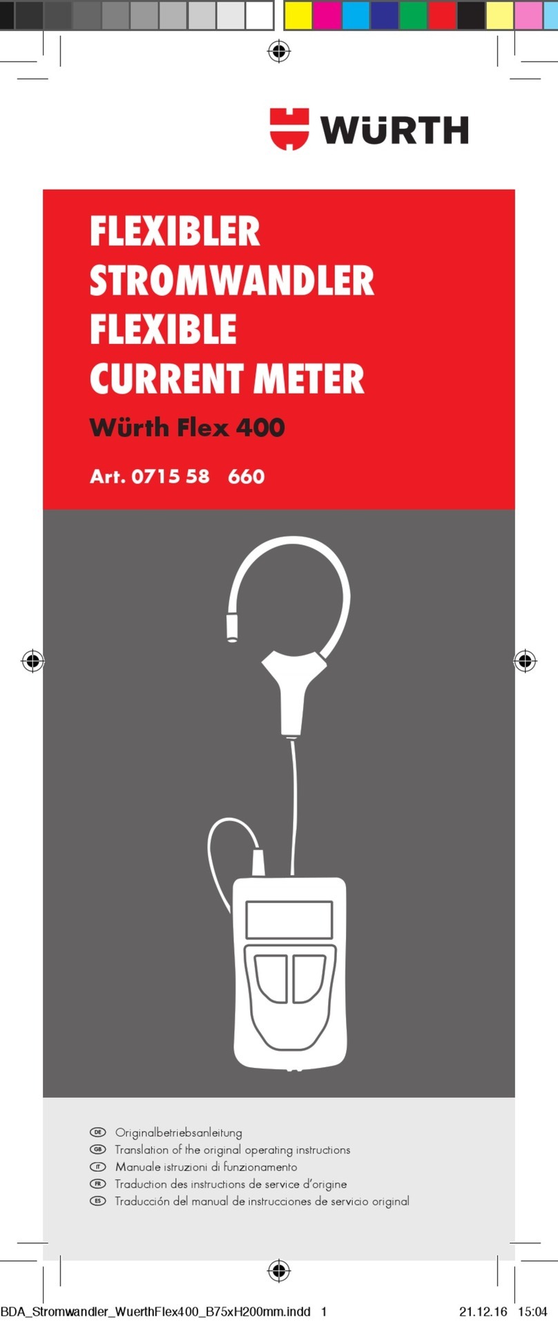 Würth Flex 400 Quick guide