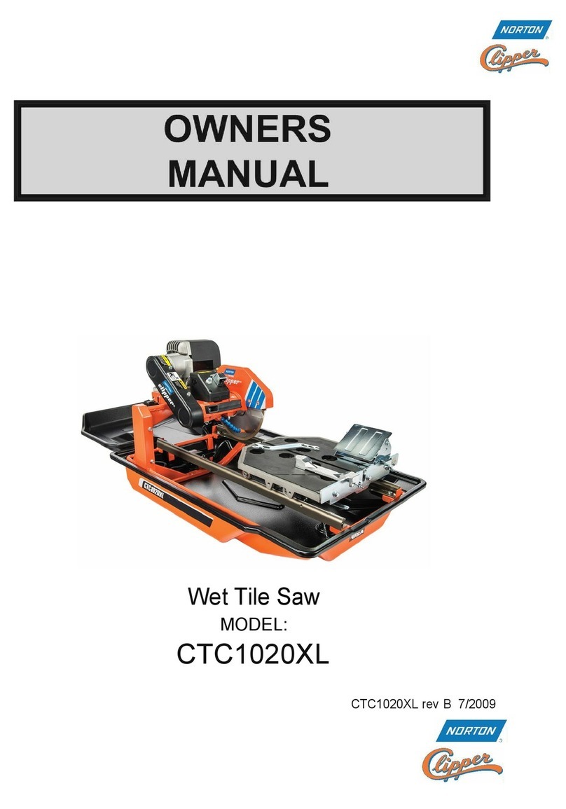 Norton Clipper CTC1020XL owner's manual