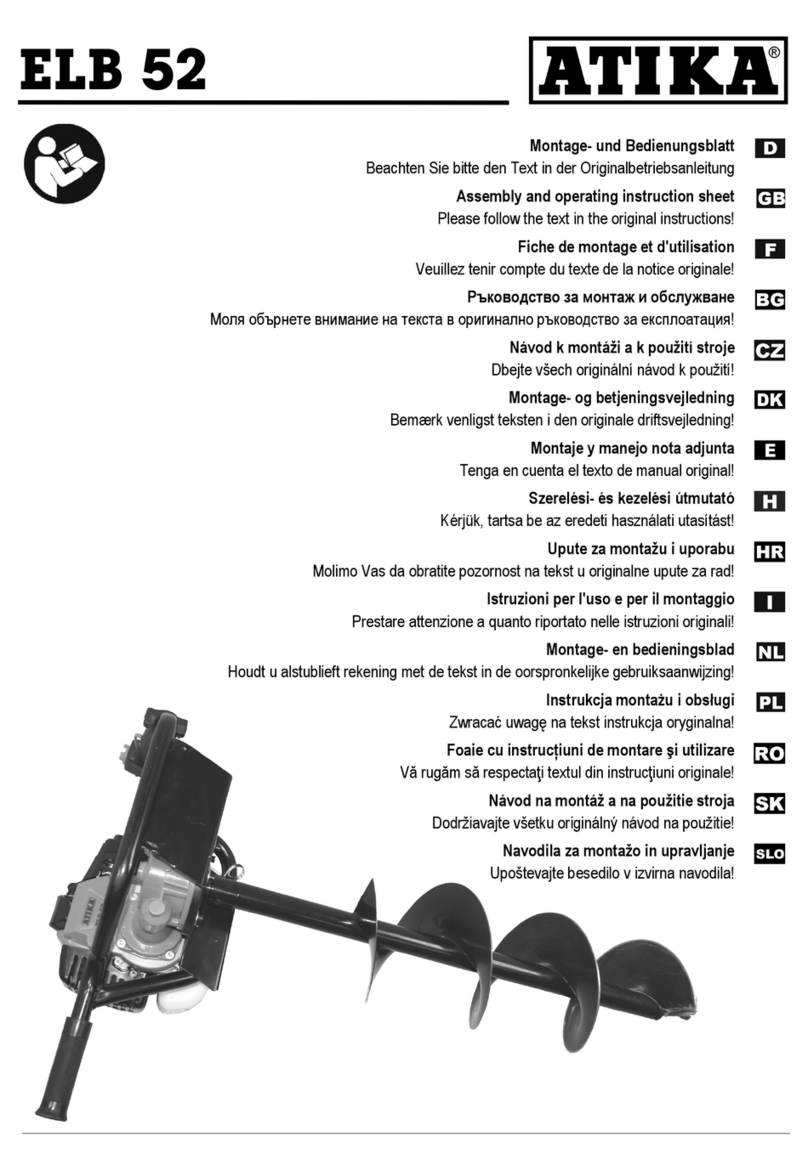 ATIKA ELB 52 Assembly and operating  instruction sheet