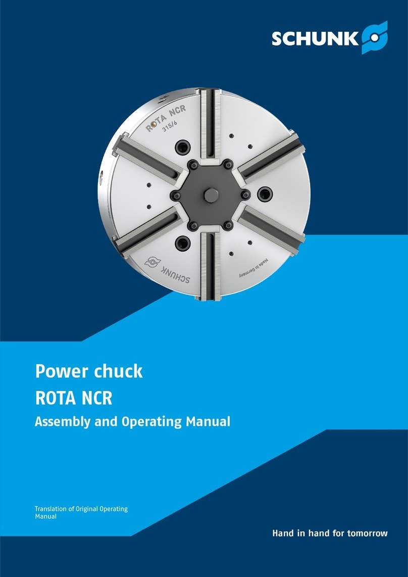 SCHUNK ROTA NCR 165 Assembly and operating manual