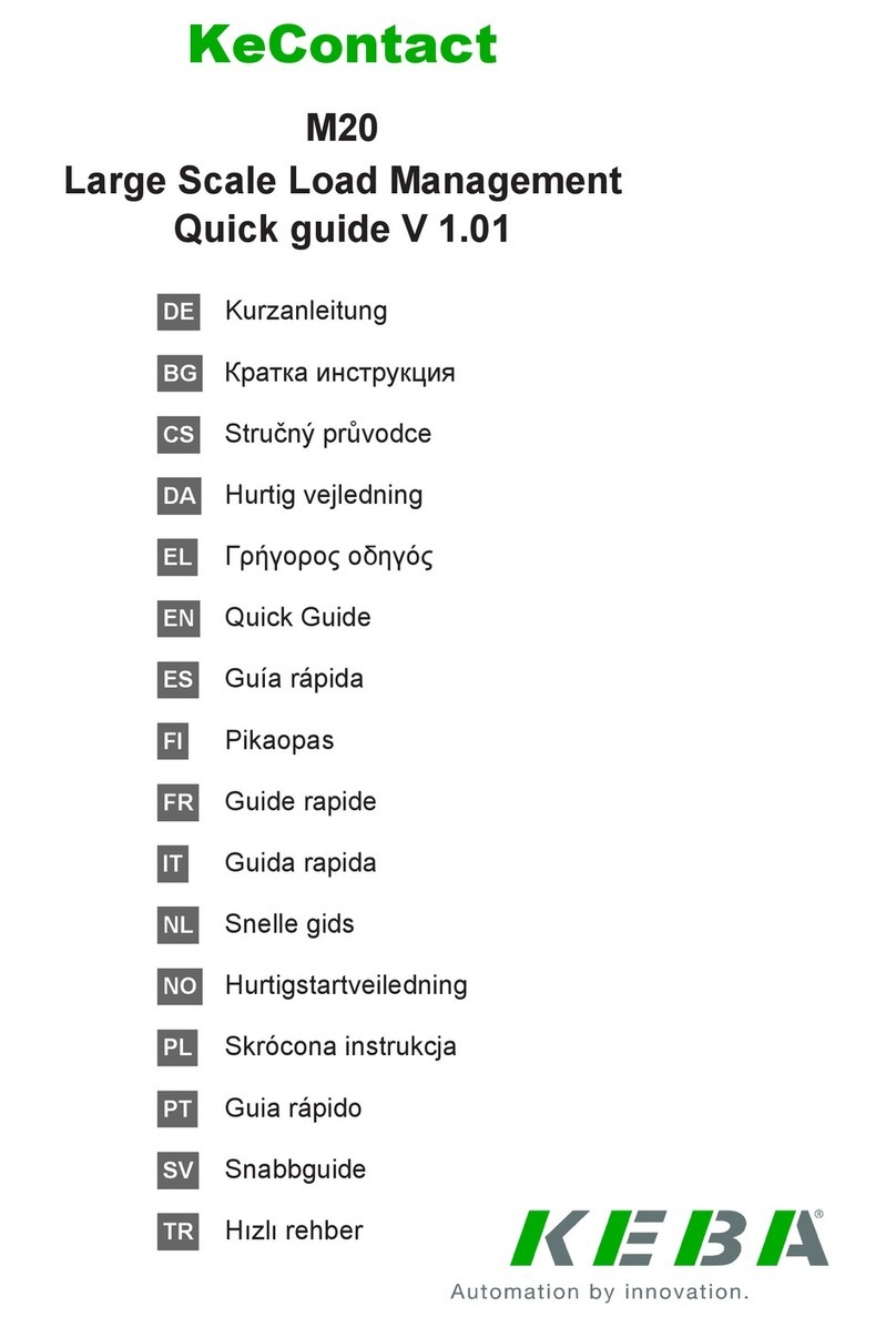 Keba KeContact M20 quick start guide Keba KeContact M20 quick start guide