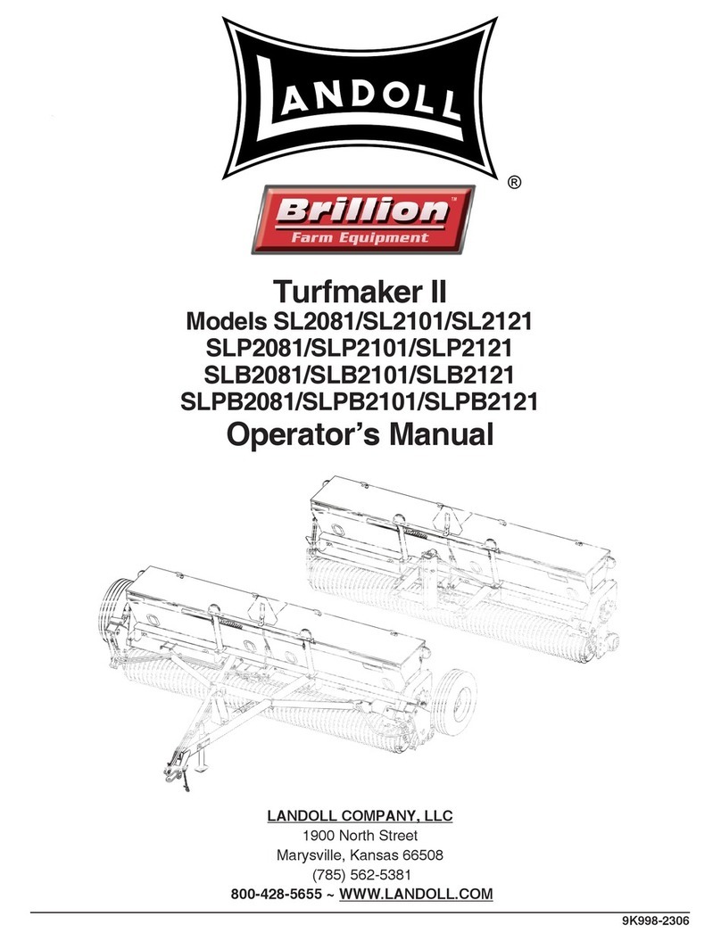 Landoll Brillion Turfmaker II Series User manual Landoll Brillion Turfmaker II Series User manual