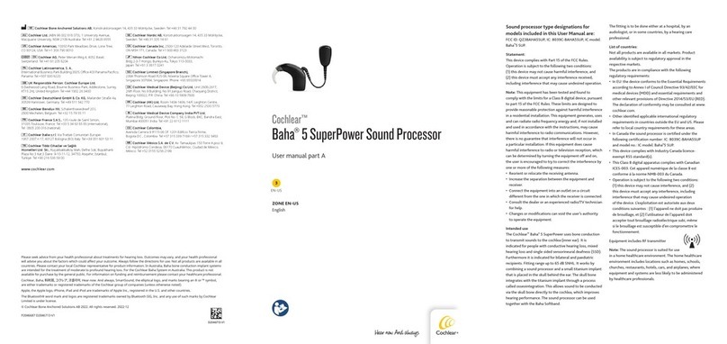 Cochlear Baha 5 SuperPower User manual