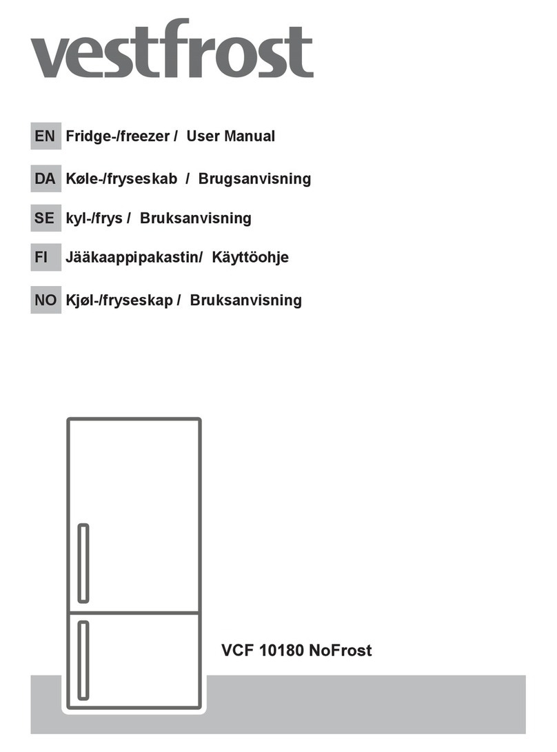 Vestfrost VCF 10180 NoFrost user manual