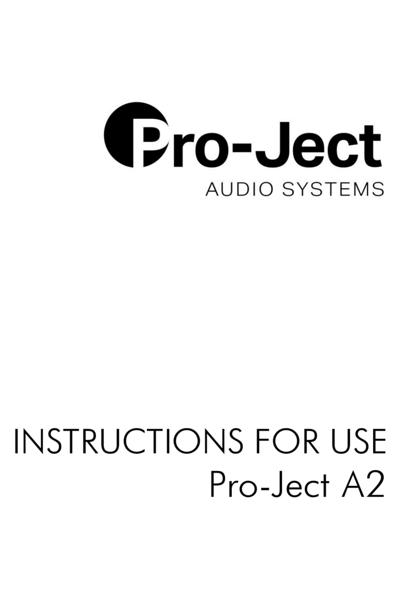 Pro-Ject Audio Systems A2 User manual