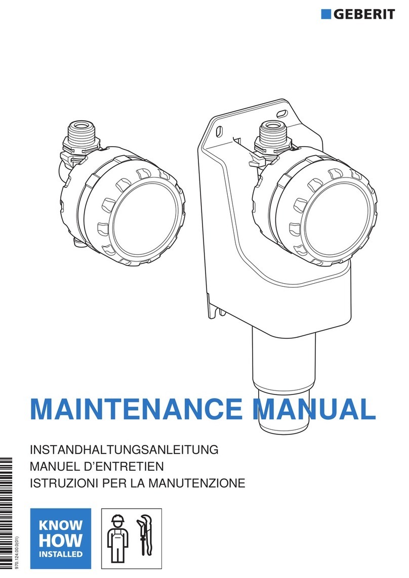 Geberit HS01 Maintenance manual