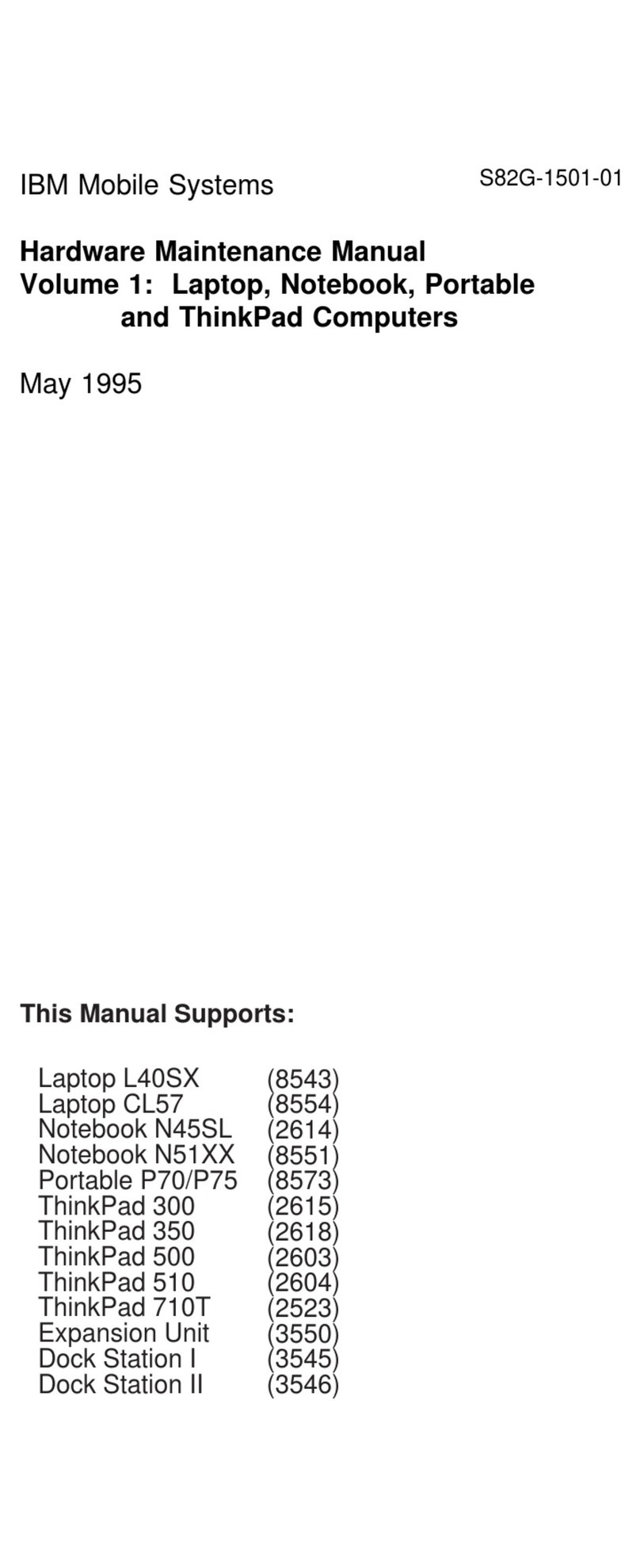IBM N51 Series Owner's manual