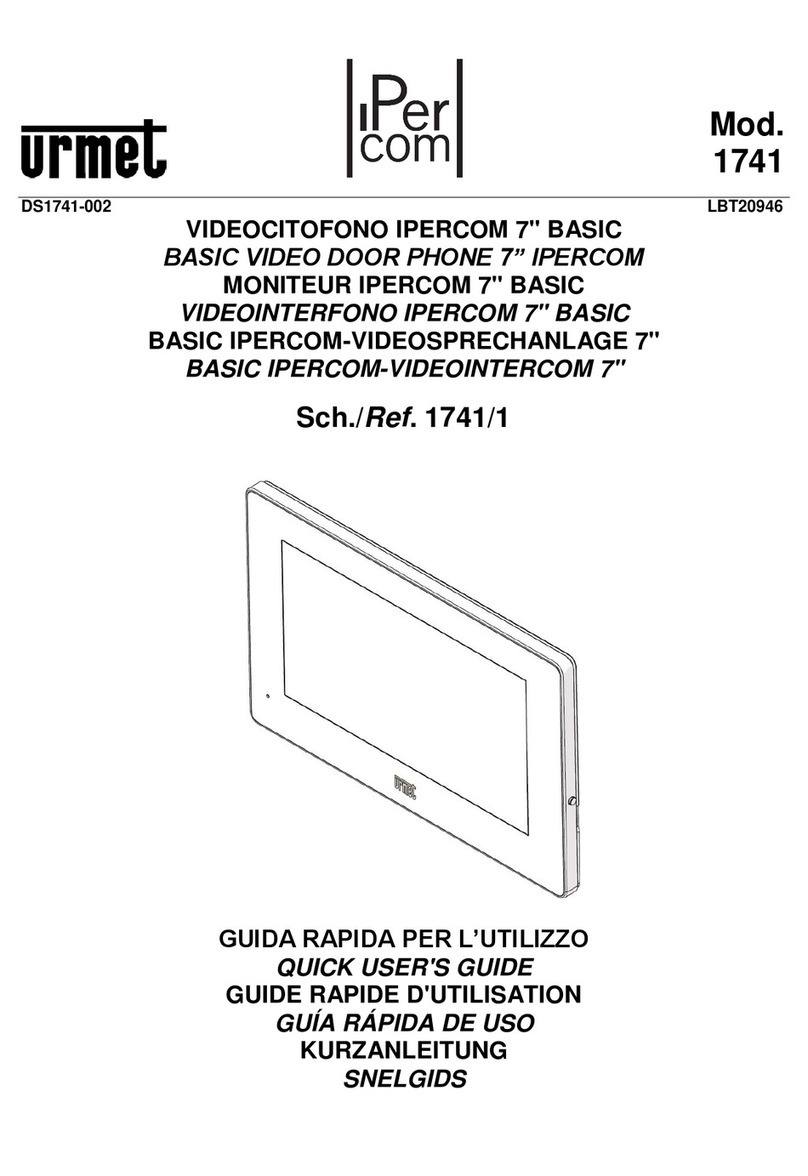 urmet domus iPer com 1741 Instruction manual