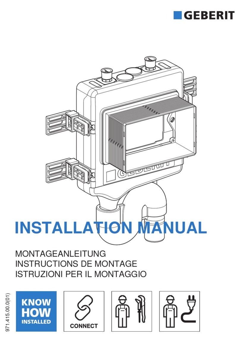 Geberit HS30 installation manual