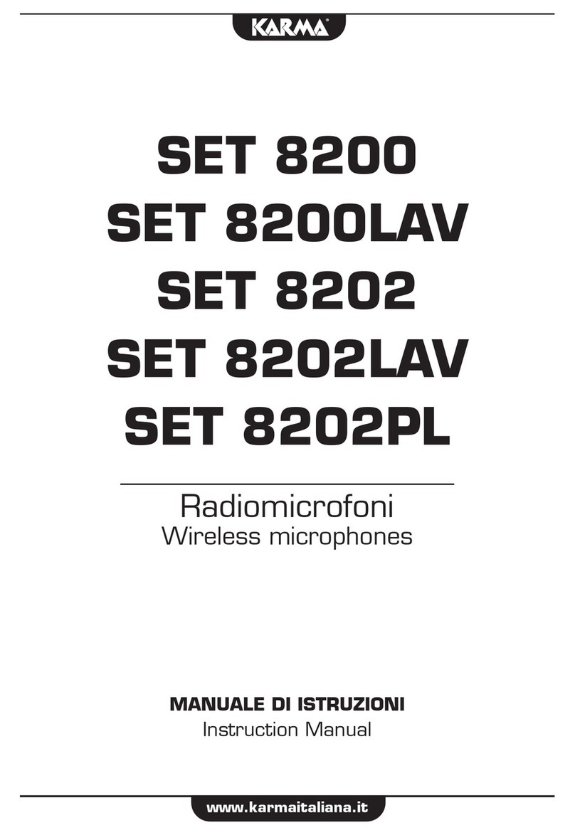 Karma SET 8200 User manual Karma SET 8200 User manual