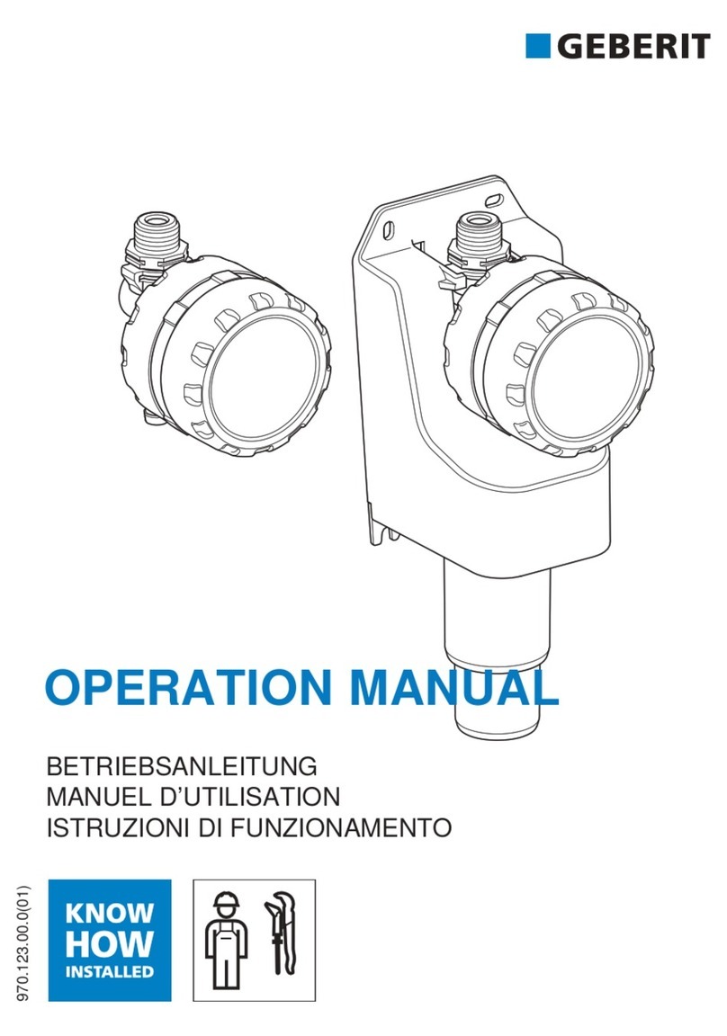 Geberit HS01 Operation manual