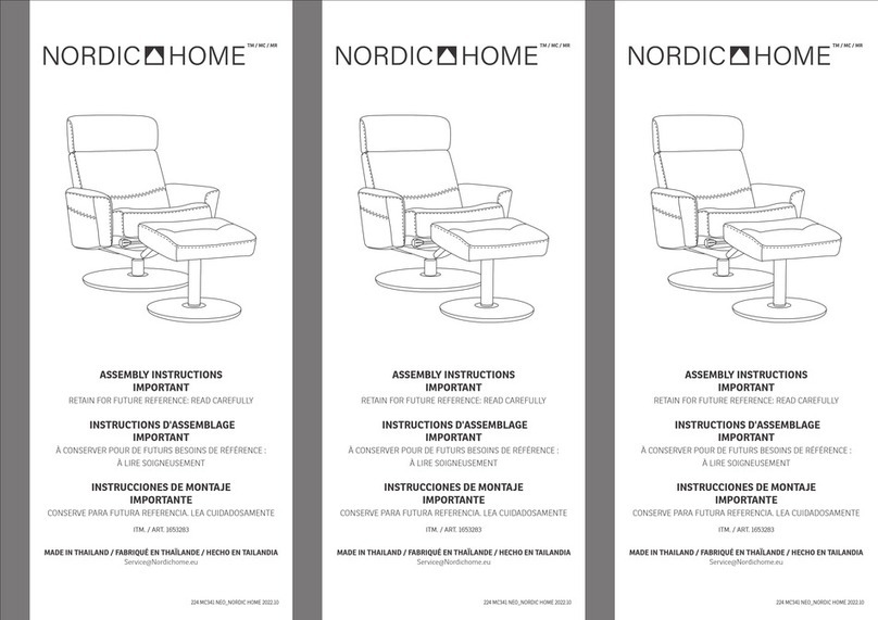 Nordic Home 1653283 Assembly instructions Nordic Home 1653283 Assembly instructions