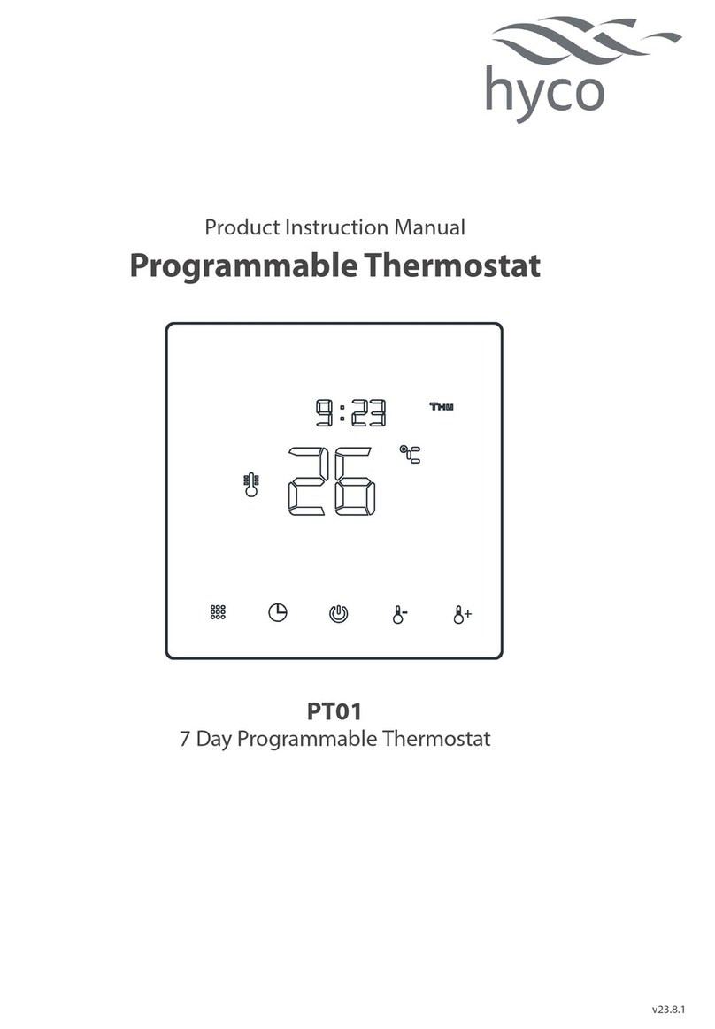 Hyco PT01 Product instruction manual Hyco PT01 Product instruction manual