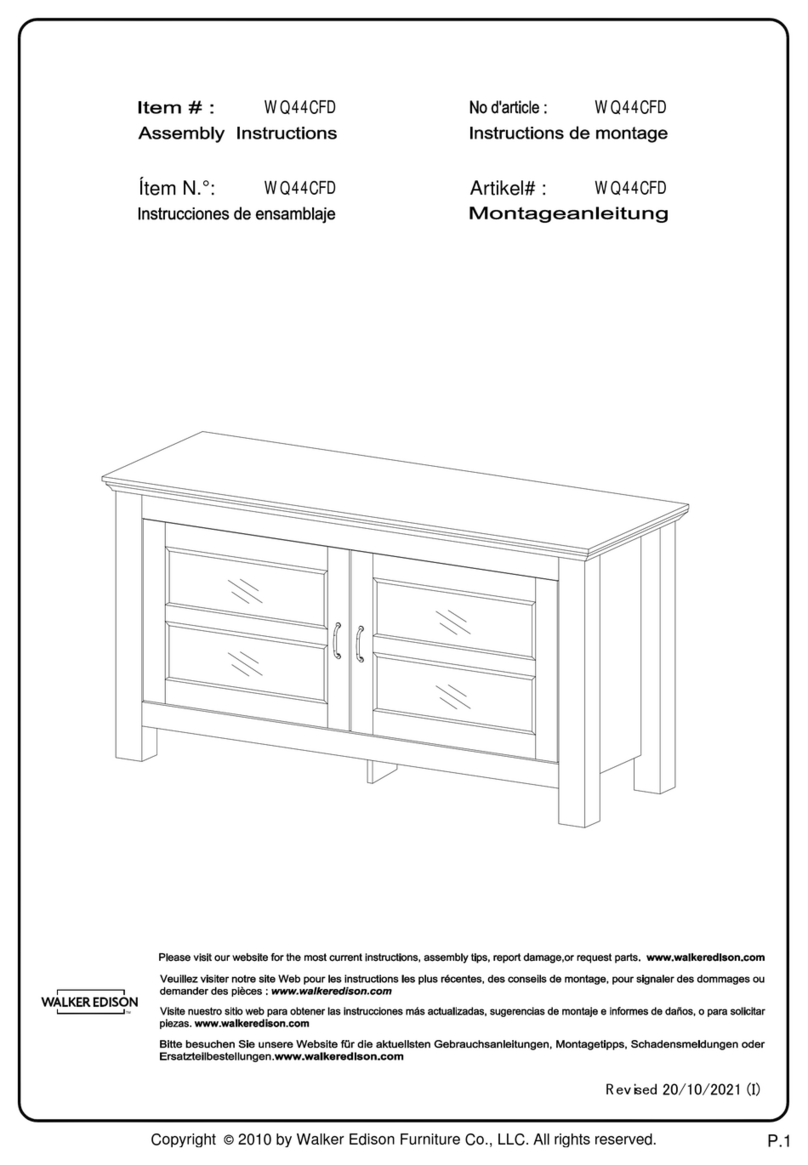 Walker Edison WQ44CFD User manual Walker Edison WQ44CFD User manual
