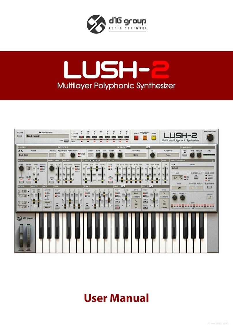 D16 Group LUSH-2 user manual