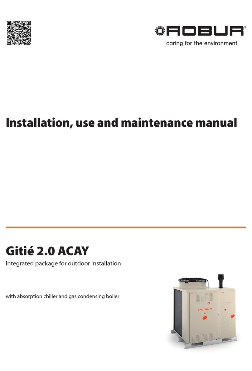Robur Gitie 2.0 ACAY Instructions for installation, use and maintenance manual Robur Gitie 2.0 ACAY Instructions for installation, use and maintenance manual