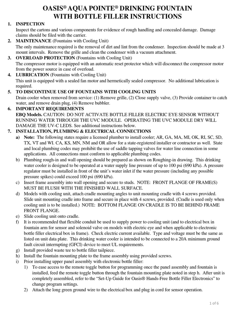 Oasis AQUA POINTE M12CREBF 507175 User manual