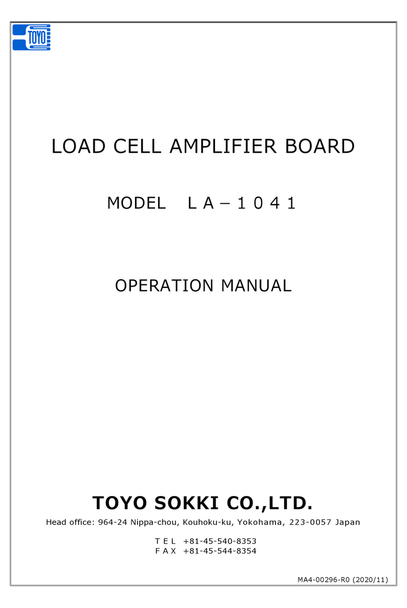 Toyo LA-1041 Operation manual