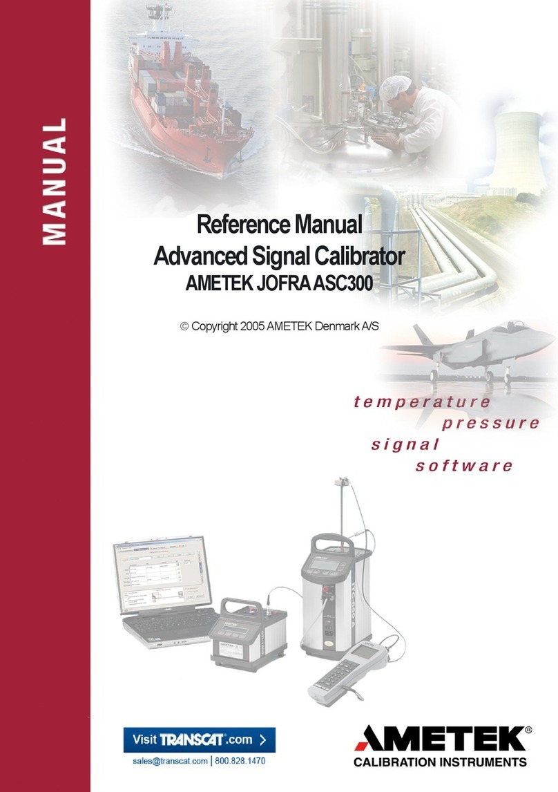 Ametek JOFRA ASC300 User manual