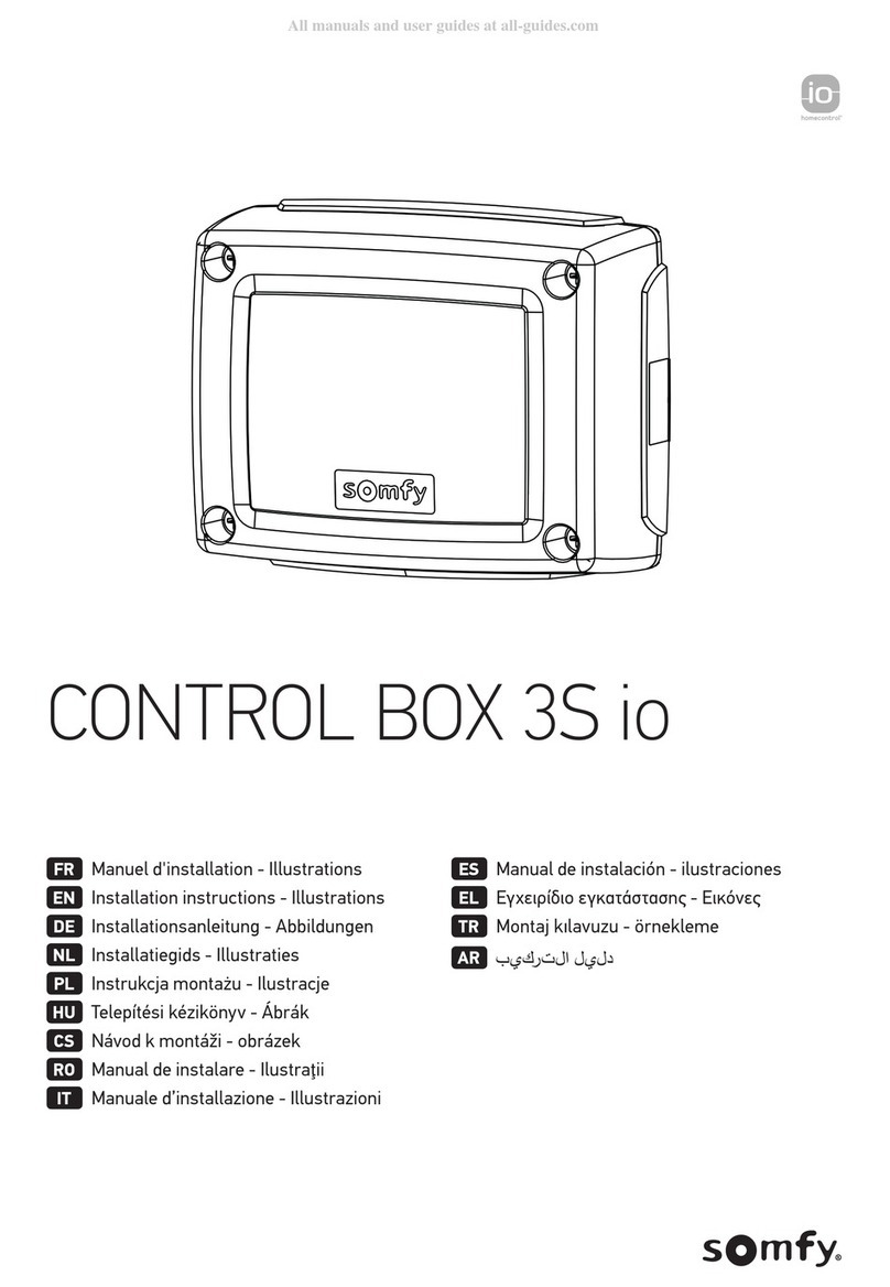 SOMFY Control Box 3S io User manual