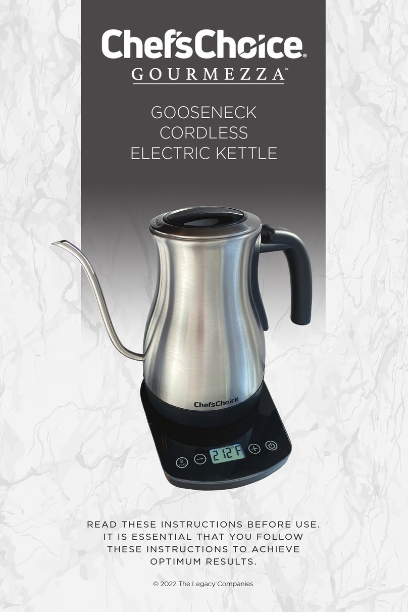 Chef's Choice Gourmezza KTCC1LMB13 manual