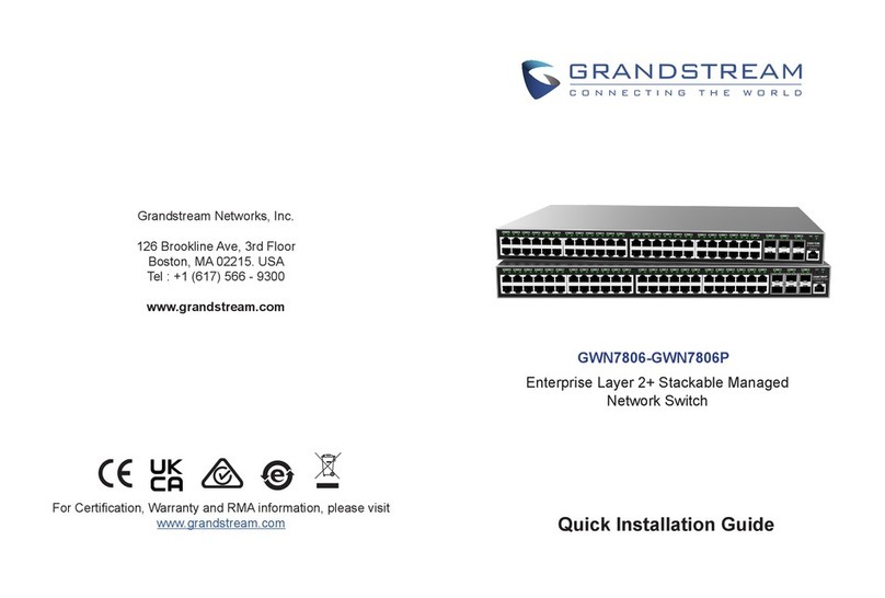 Grandstream Networks GWN7806 User manual Grandstream Networks GWN7806 User manual