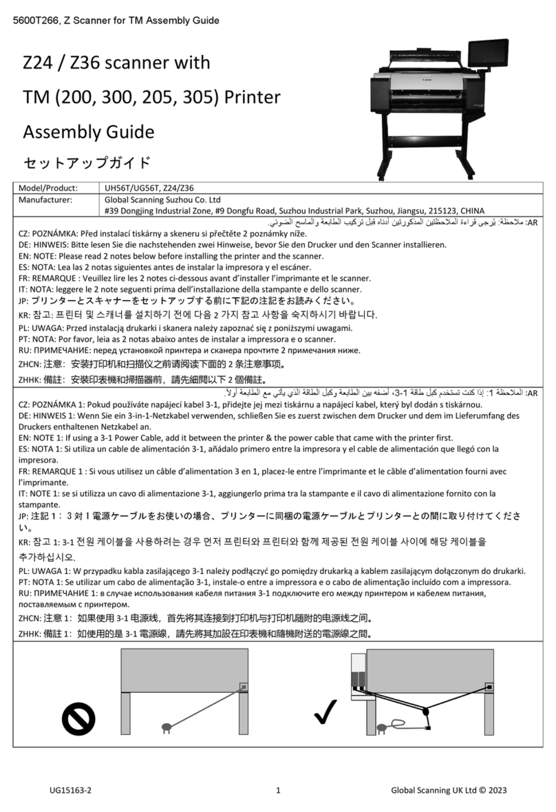 Global Scanning UH56T Assembly guide