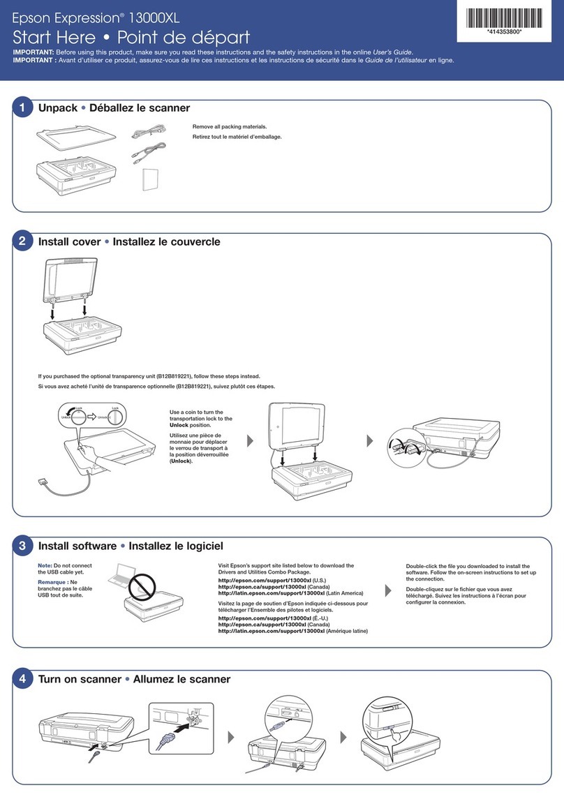 Epson Expression 13000XL Instruction Manual
